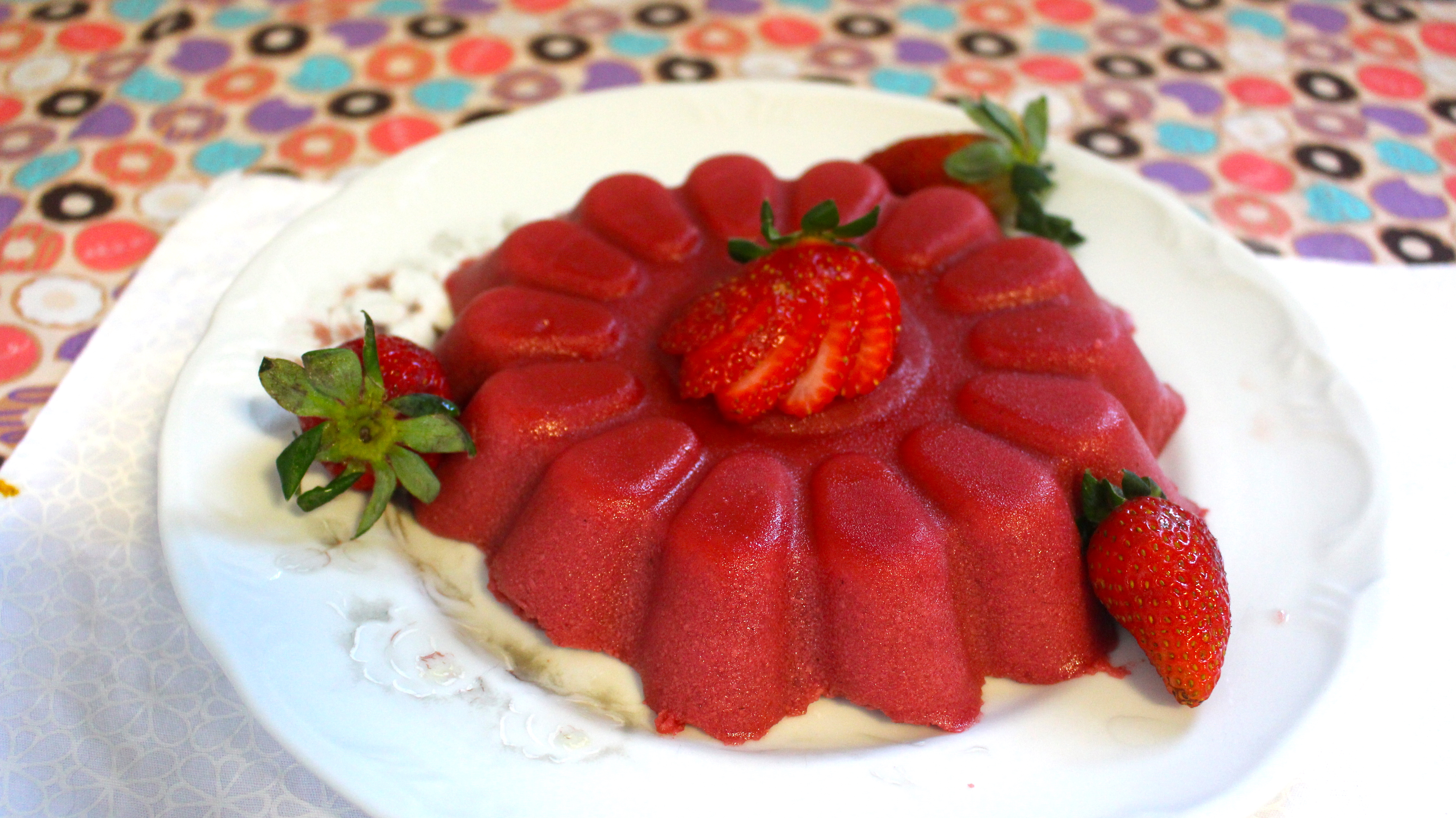 Flan de Morango