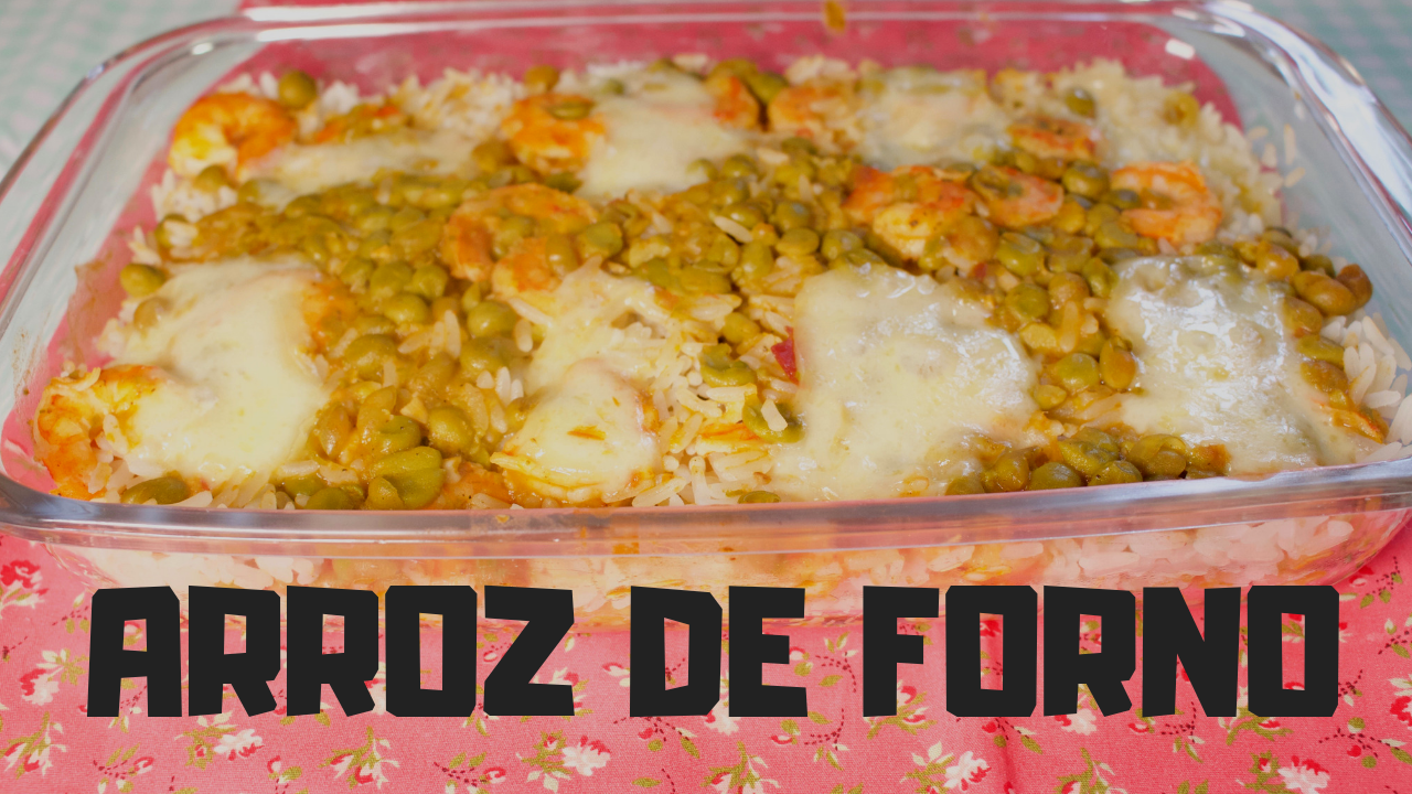 Arroz de Forno com camarão