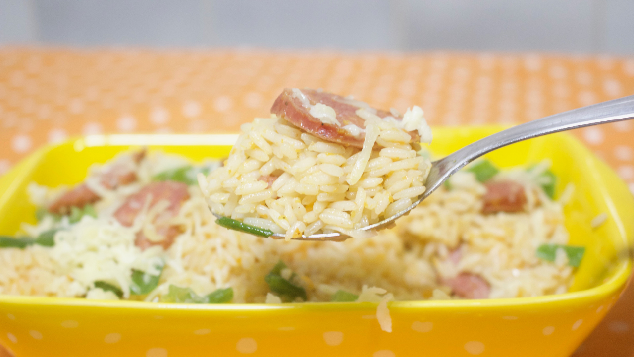 Arroz com Linguiça